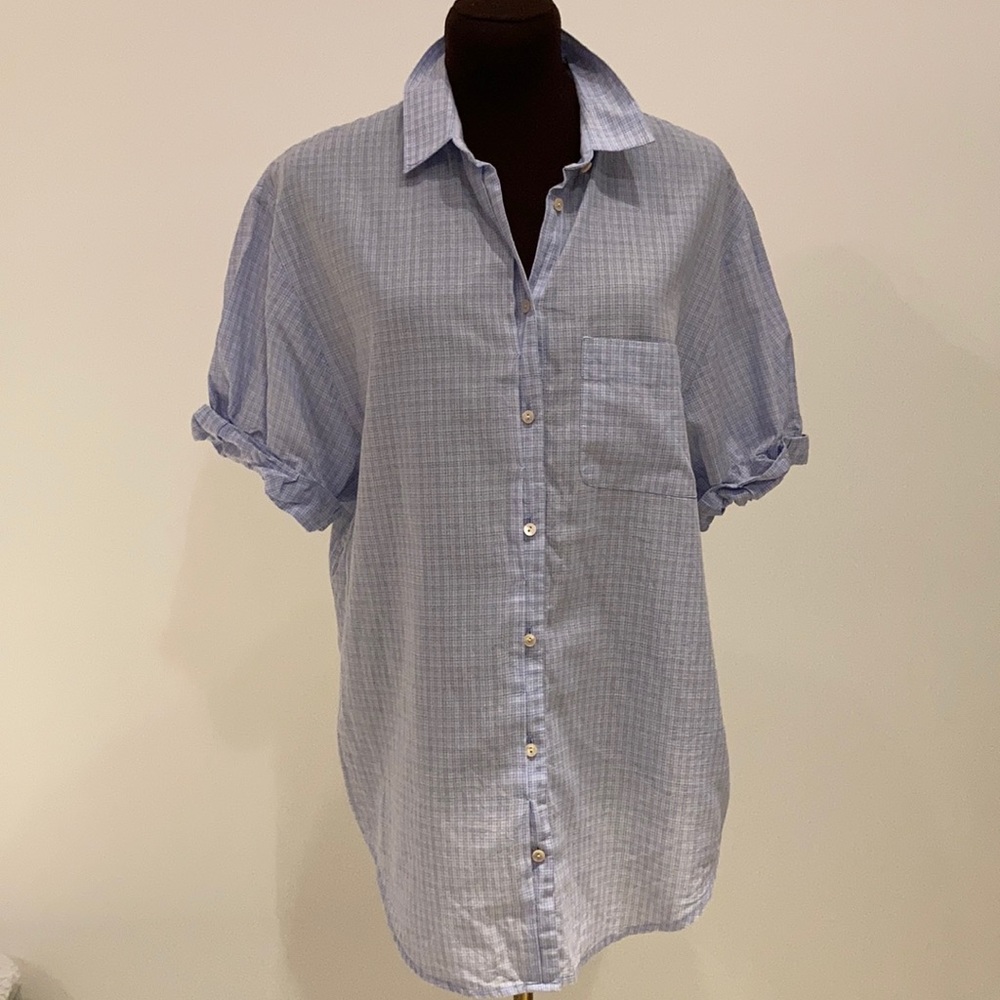 Vince blouse short sleeves size large